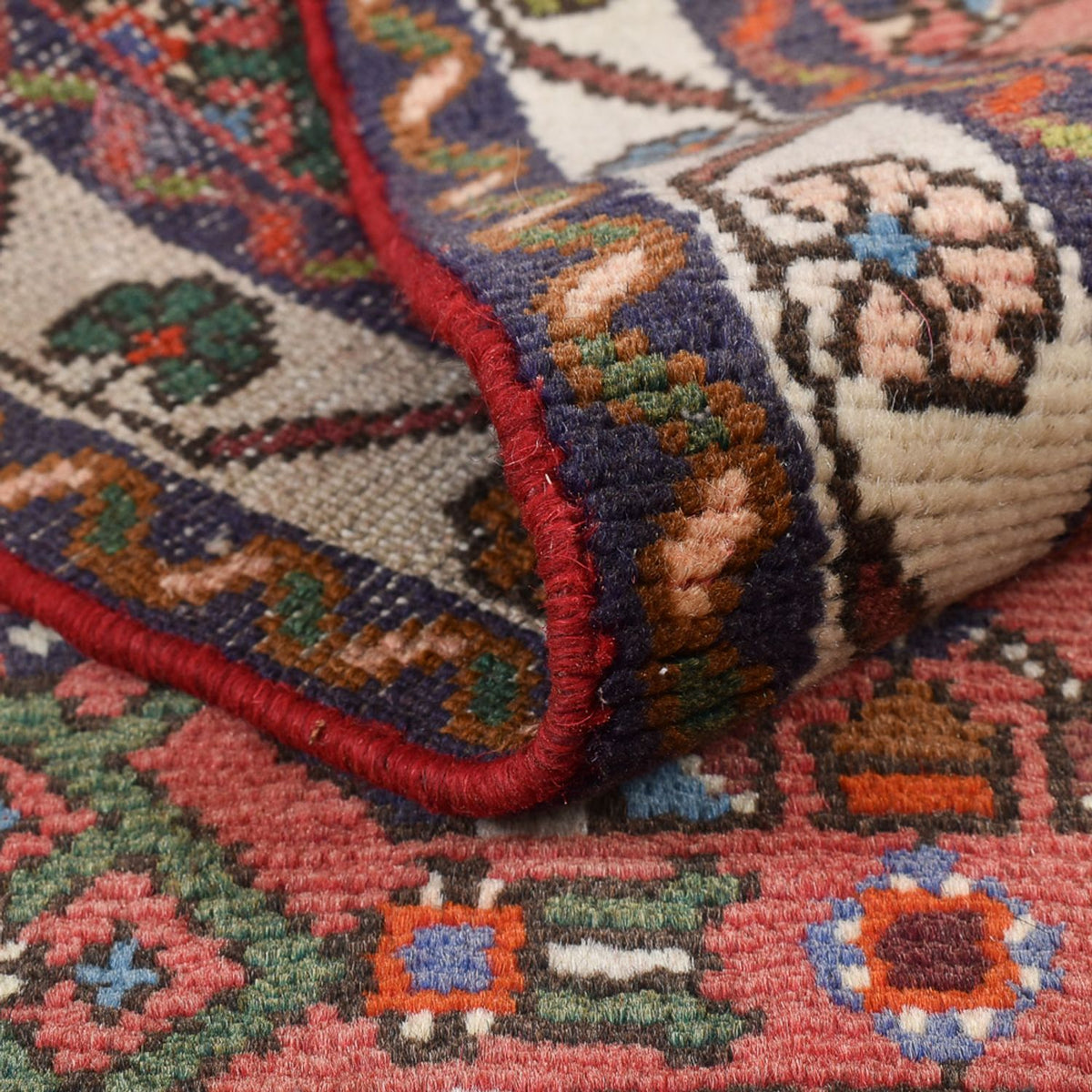 Alfombra de pasillo Alfombra persa - Nómada - 195 x 74 cm - rojo claro