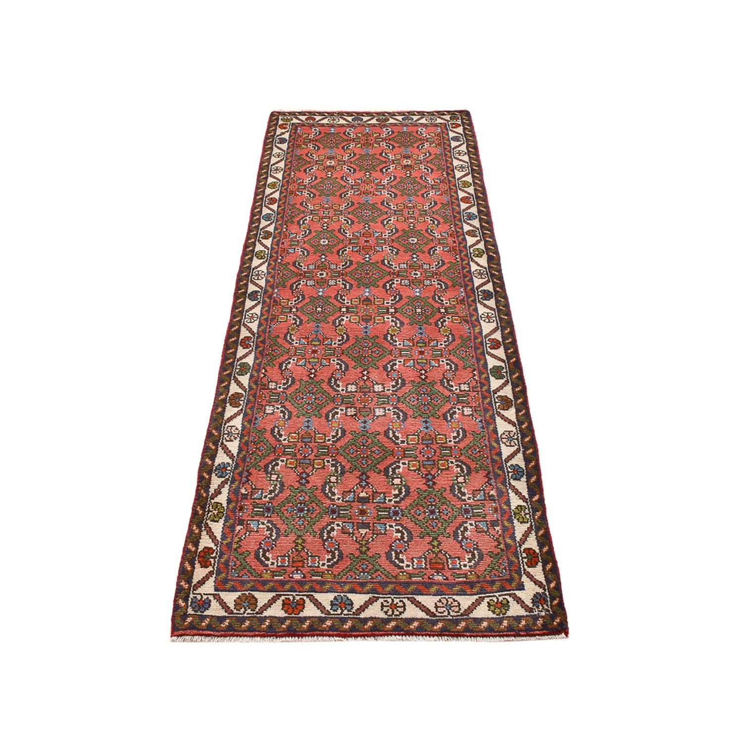 Alfombra de pasillo Alfombra persa - Nómada - 195 x 74 cm - rojo claro