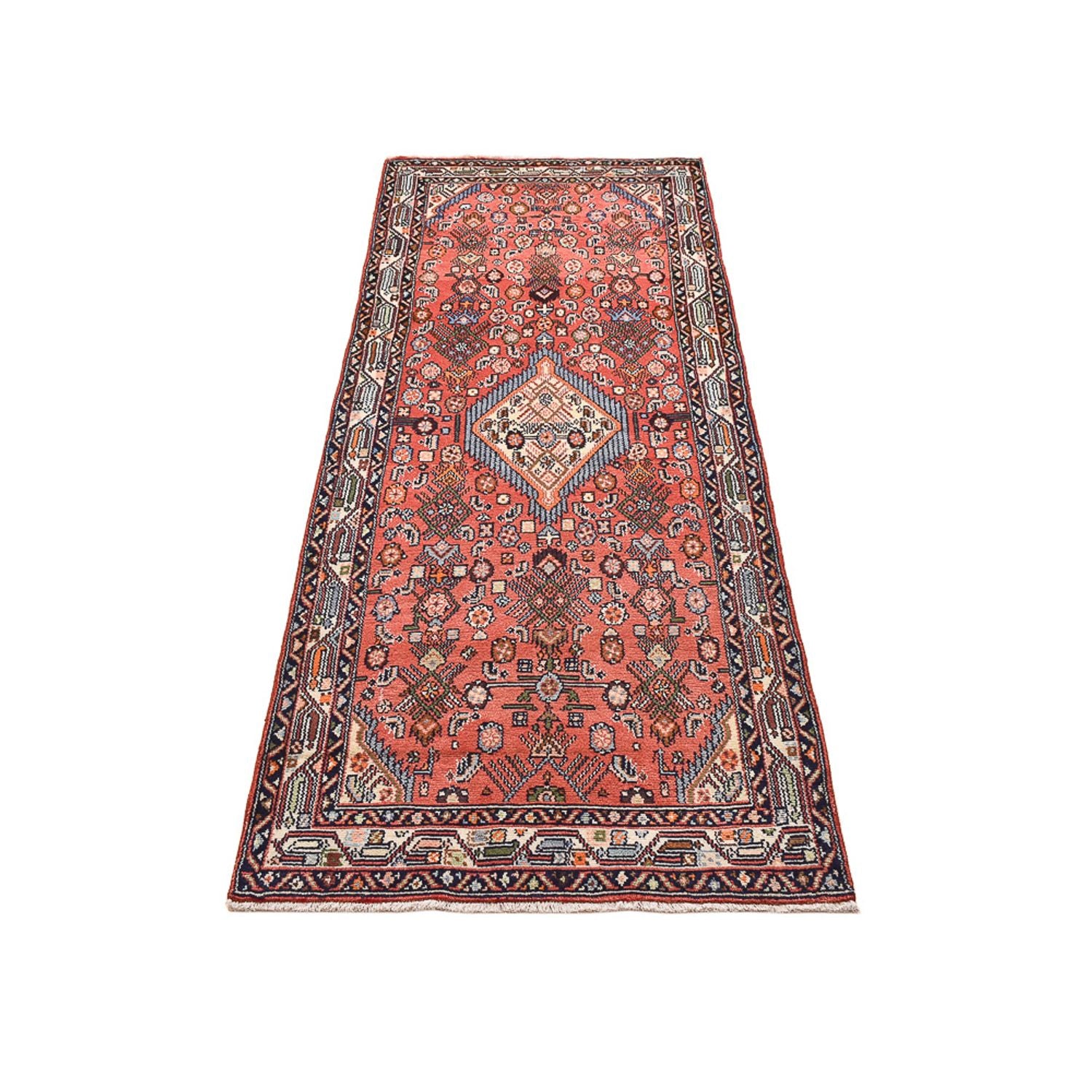 Alfombra de pasillo Alfombra persa - Nómada - 200 x 81 cm - rojo claro