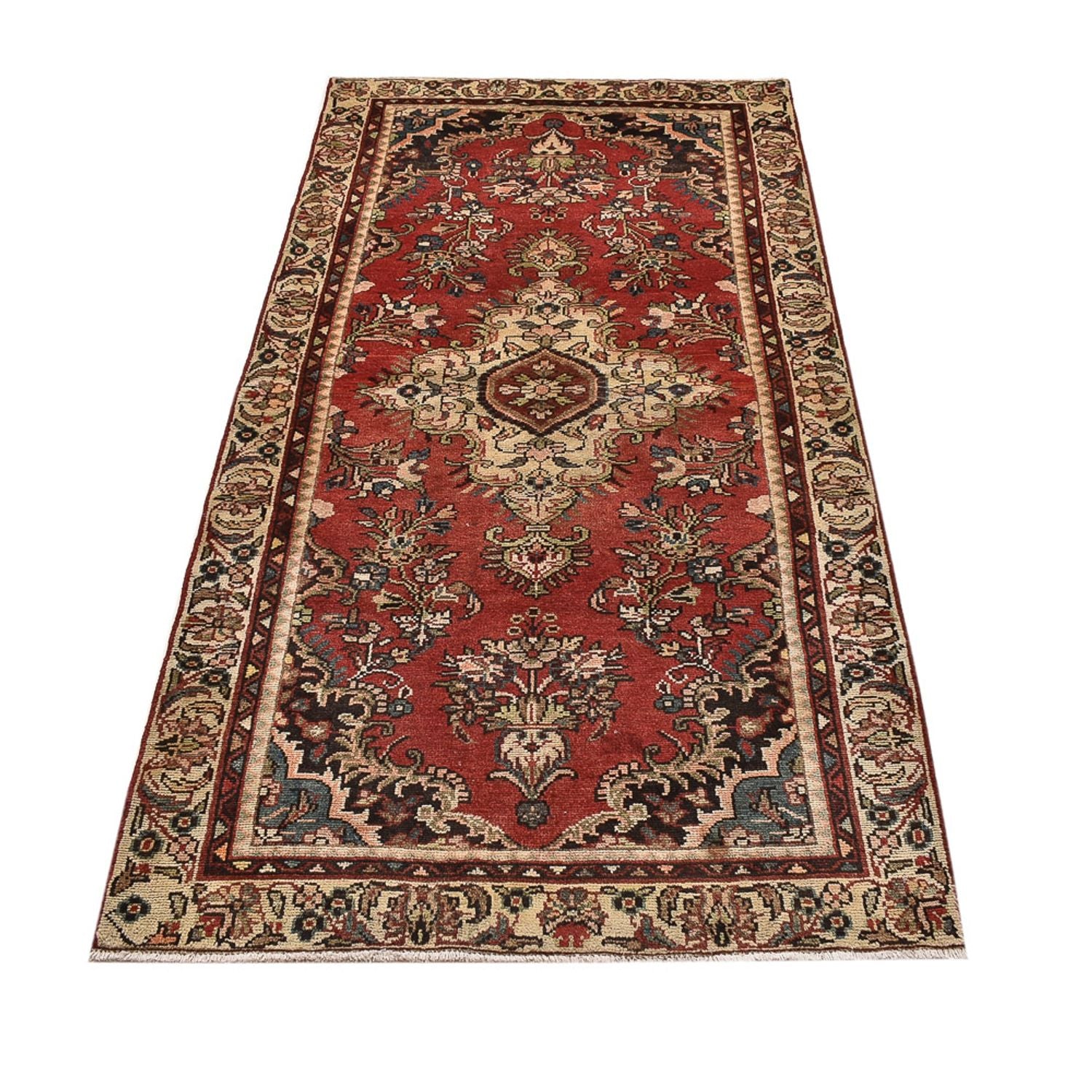Alfombra de pasillo Alfombra persa - Nómada - 207 x 104 cm - rojo