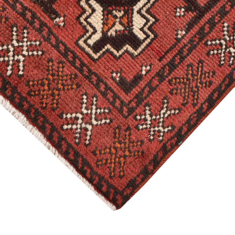 Alfombra Turkaman - 100 x 58 cm - rojo claro