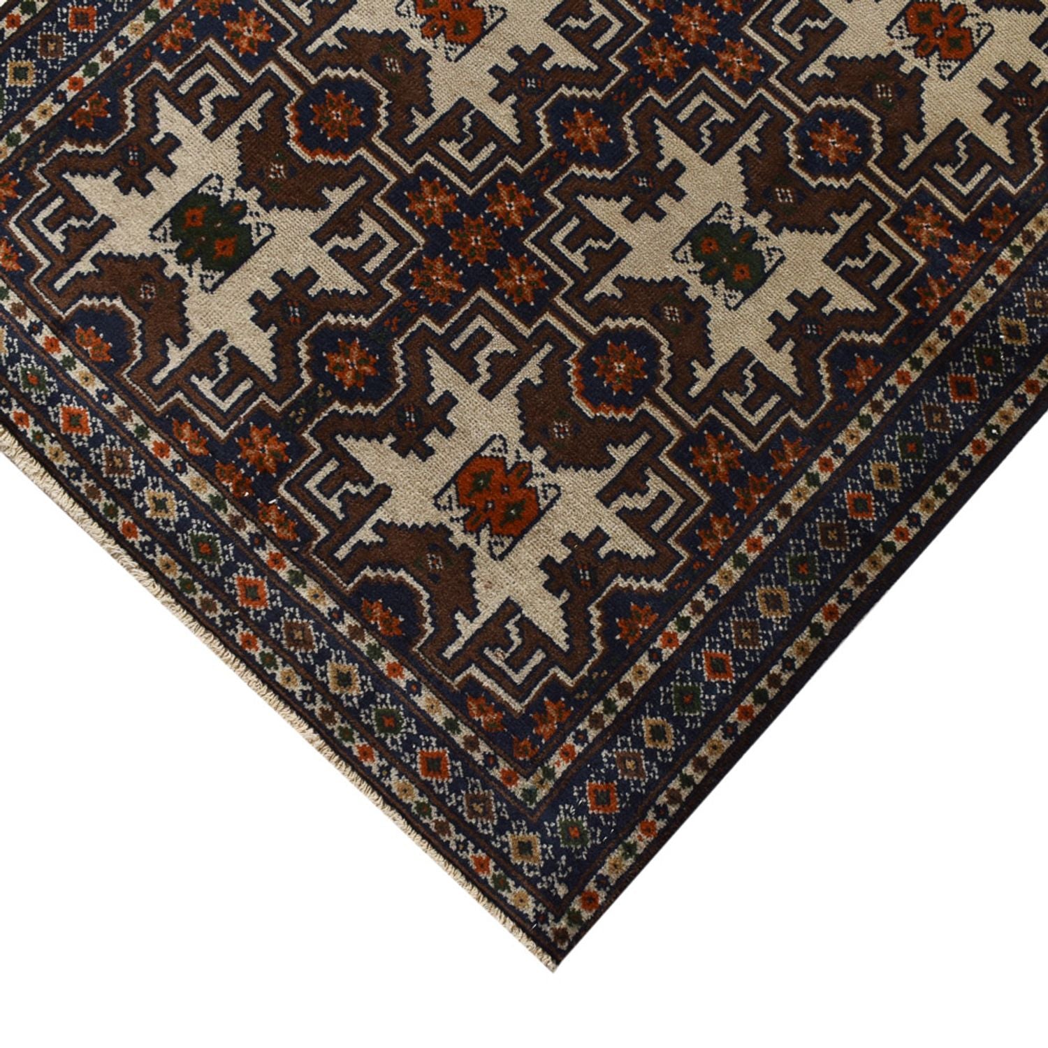 Alfombra de pasillo Alfombra Turkaman - 366 x 79 cm - beige oscuro