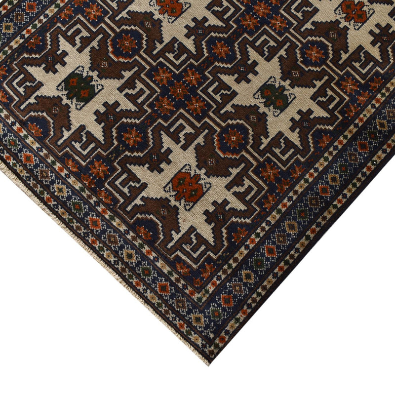 Alfombra de pasillo Alfombra Turkaman - 366 x 79 cm - beige oscuro