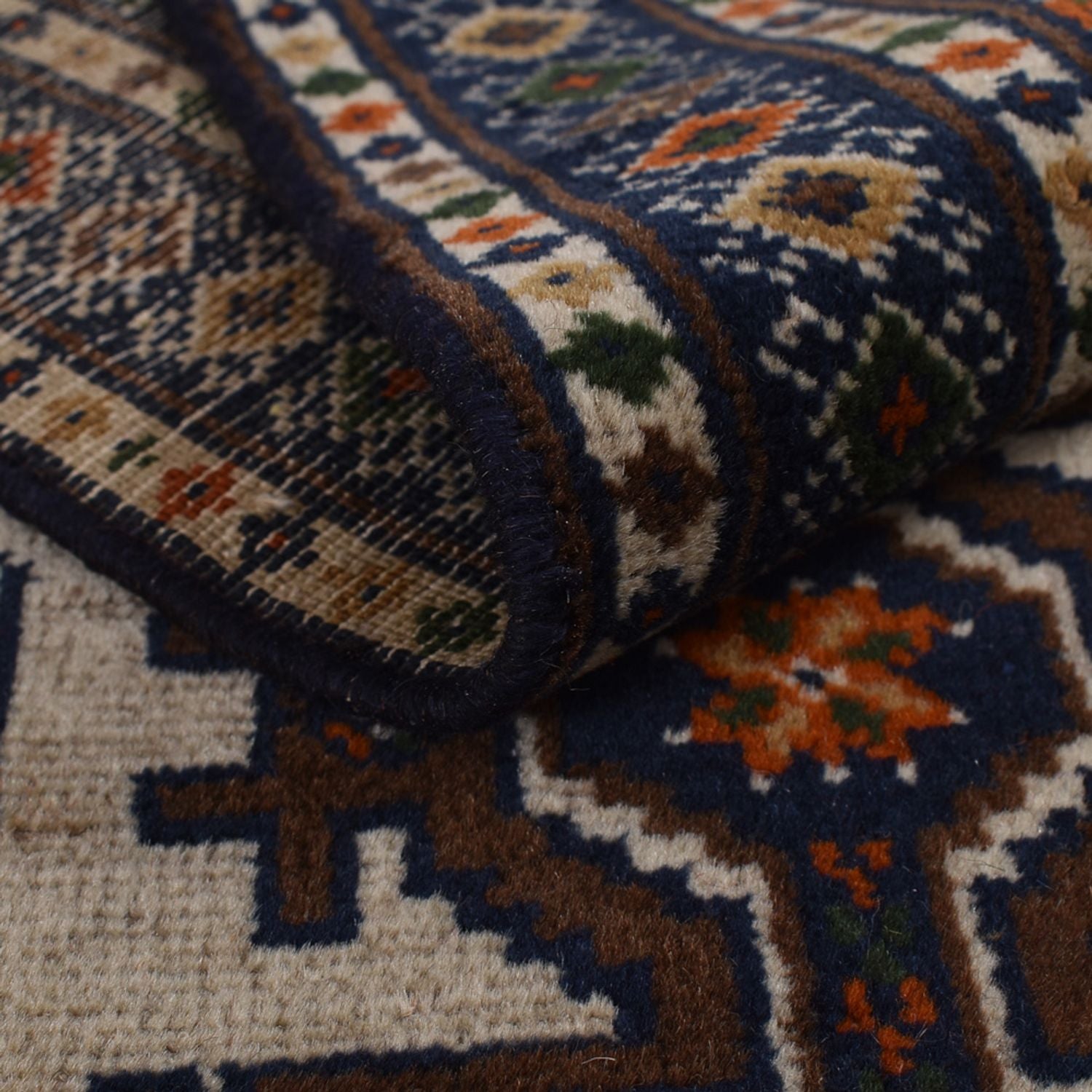 Alfombra de pasillo Alfombra Turkaman - 366 x 79 cm - beige oscuro