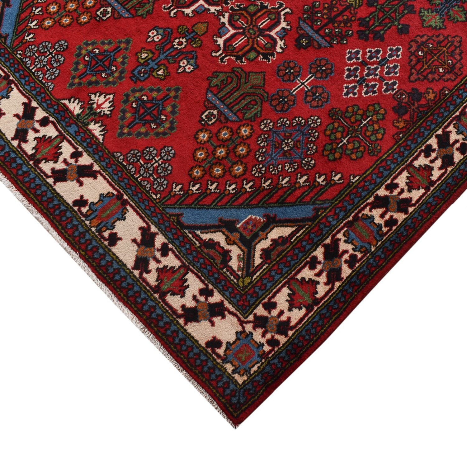 Alfombra de pasillo Alfombra persa - Nómada - 398 x 122 cm - rojo