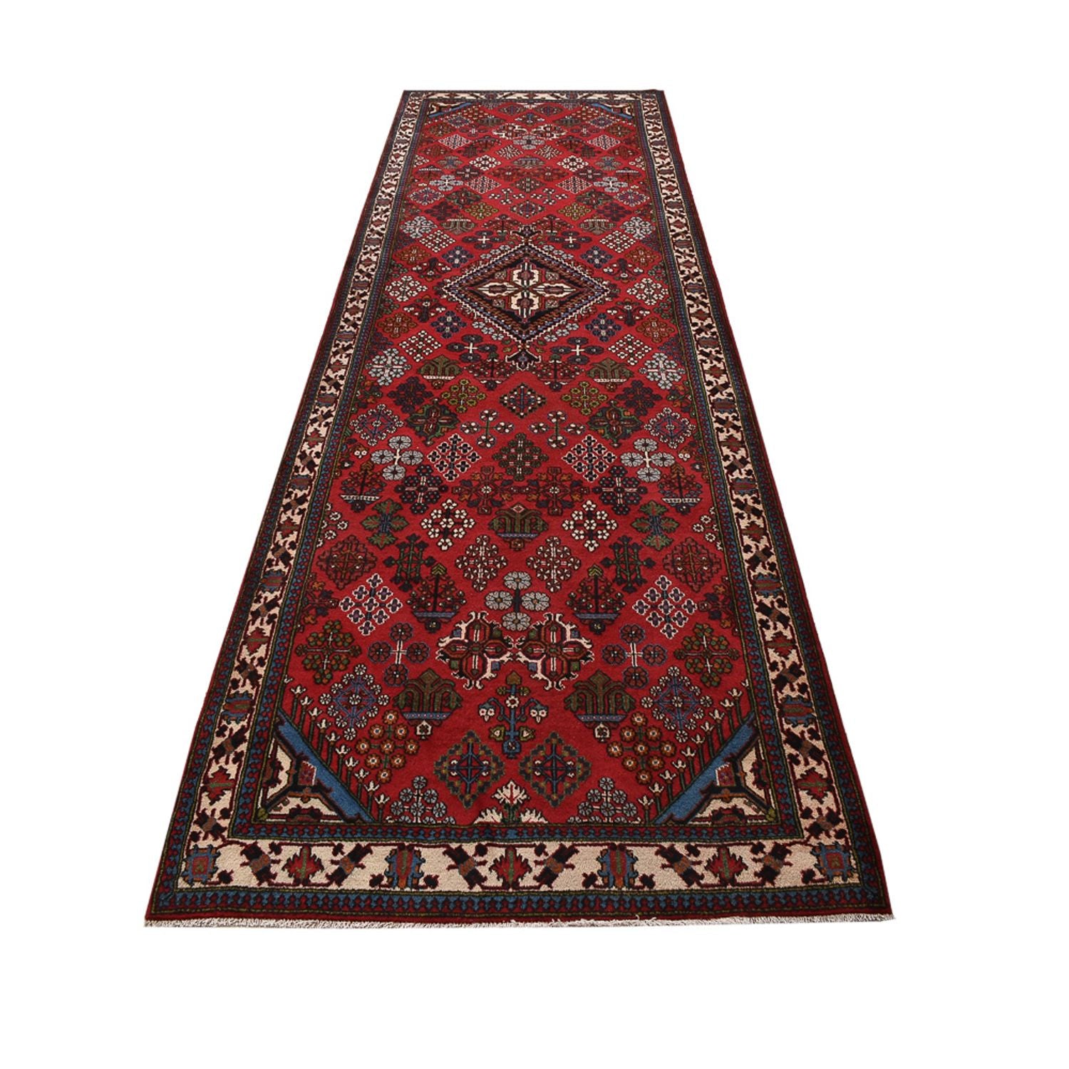 Alfombra de pasillo Alfombra persa - Nómada - 398 x 122 cm - rojo