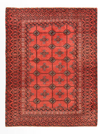 Alfombra Turkaman - 150 x 117 cm - rojo