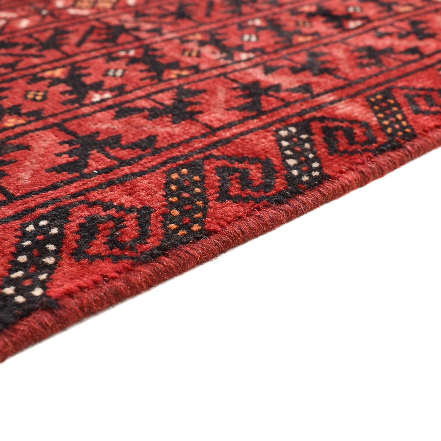 Alfombra Turkaman - 150 x 117 cm - rojo