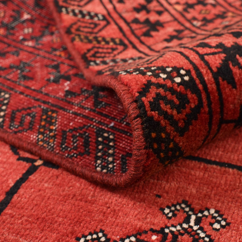 Alfombra Turkaman - 150 x 117 cm - rojo