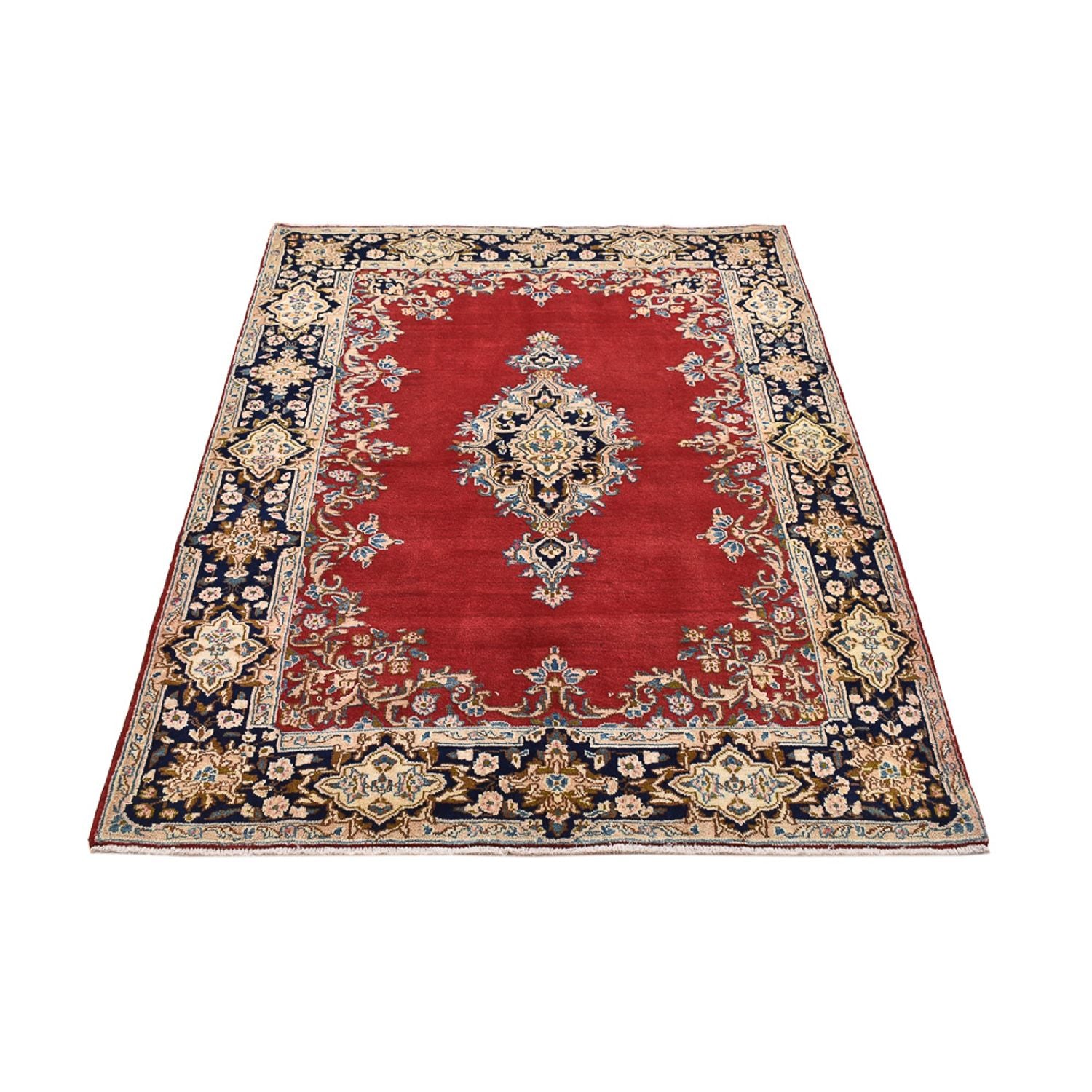 Alfombra persa - Real - 190 x 136 cm - rojo
