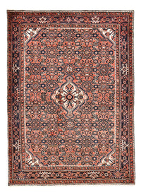 Alfombra persa - Nómada - 208 x 147 cm - rojo claro