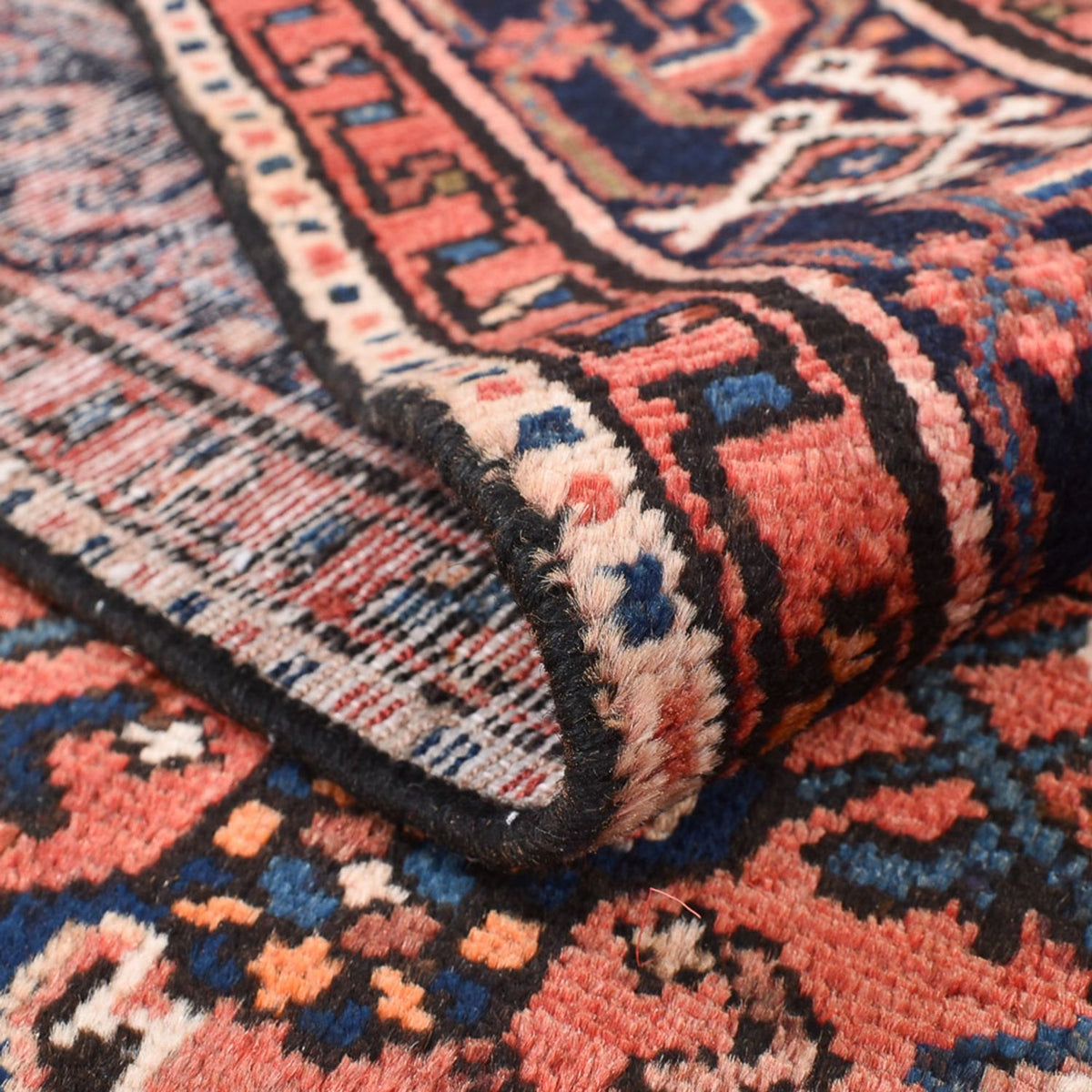 Alfombra persa - Nómada - 208 x 147 cm - rojo claro