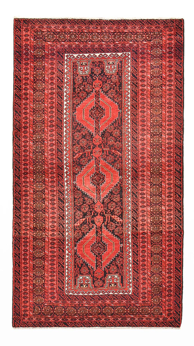 Alfombra de pasillo Alfombra Belutsch - 180 x 100 cm - rojo