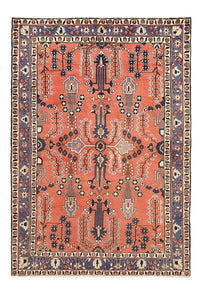 Alfombra persa - Nómada - 191 x 129 cm - rojo claro