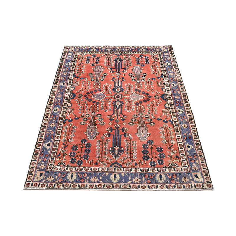 Alfombra persa - Nómada - 191 x 129 cm - rojo claro