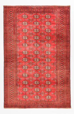 Alfombra Turkaman - 182 x 113 cm - rojo