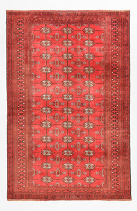 Alfombra Turkaman - 182 x 113 cm - rojo
