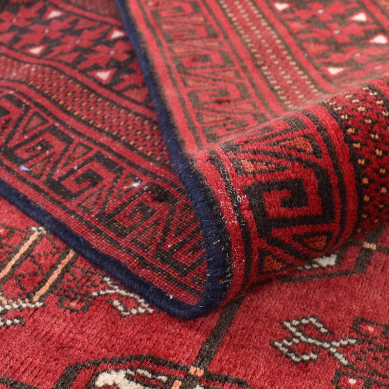 Alfombra Turkaman - 182 x 113 cm - rojo