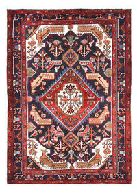 Alfombra persa - Nómada - 210 x 143 cm - multicolor