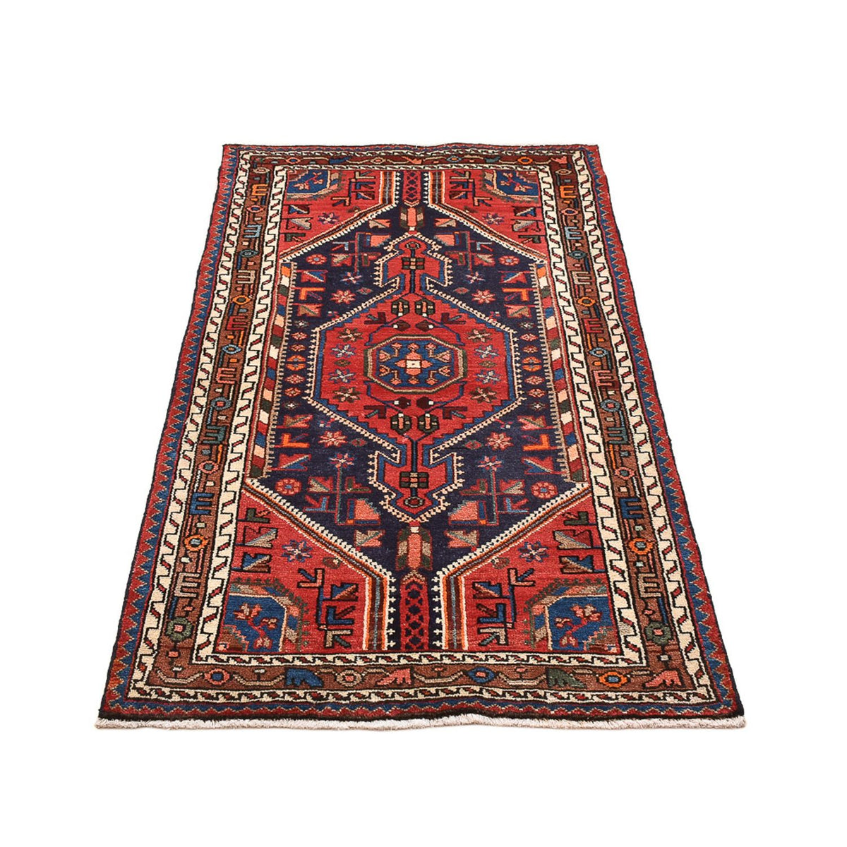 Alfombra persa - Nómada - 145 x 81 cm - multicolor