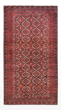Alfombra de pasillo Alfombra Belutsch - 180 x 93 cm - rojo