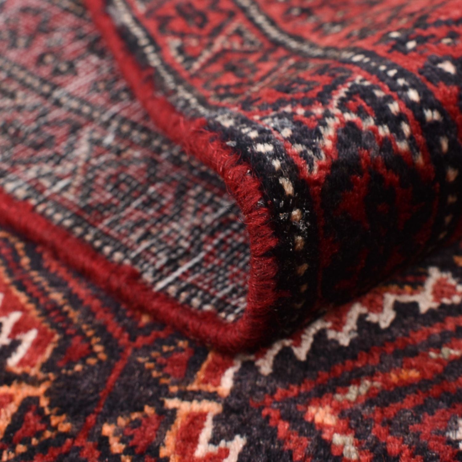Alfombra de pasillo Alfombra Belutsch - 180 x 93 cm - rojo