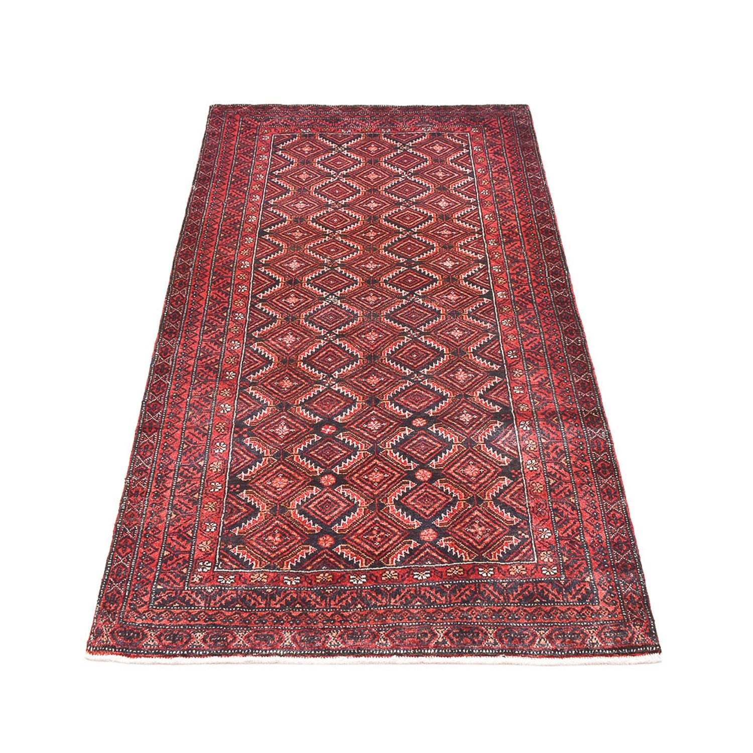 Alfombra de pasillo Alfombra Belutsch - 180 x 93 cm - rojo