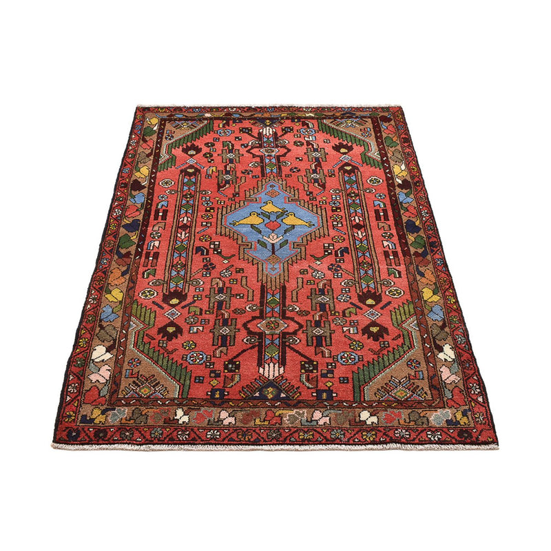 Alfombra persa - Nómada - 155 x 104 cm - rojo claro