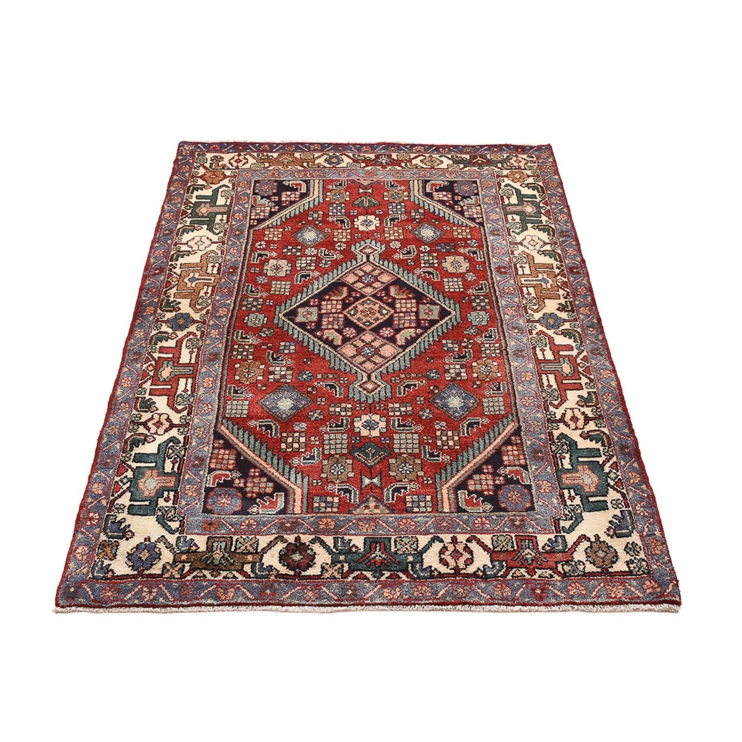 Alfombra persa - Nómada - 151 x 105 cm - rojo