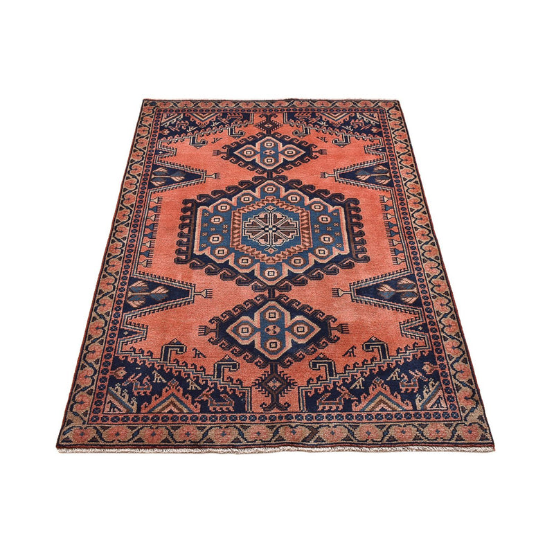 Alfombra persa - Nómada - 160 x 103 cm - rojo claro