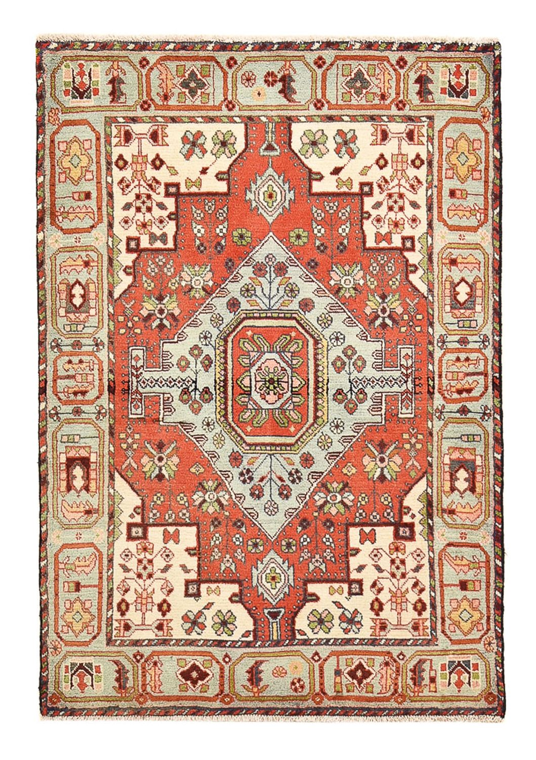 Alfombra persa - Nómada - 145 x 100 cm - multicolor