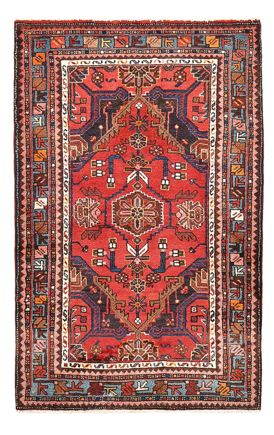 Alfombra persa - Nómada - 143 x 87 cm - rojo