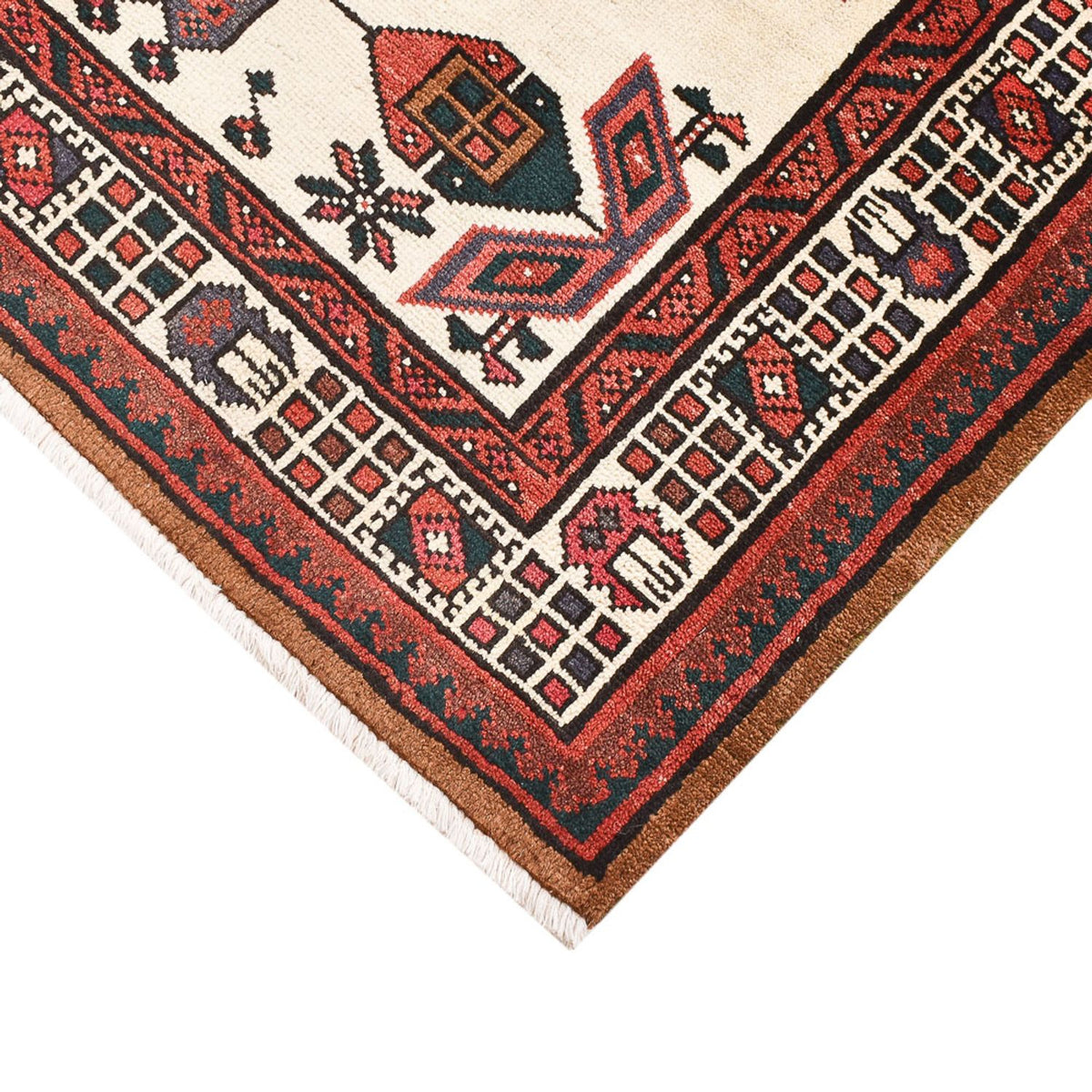 Alfombra persa - Nómada - 162 x 101 cm - multicolor