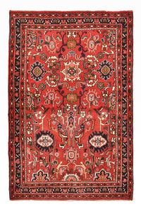 Alfombra persa - Nómada - 162 x 108 cm - rojo