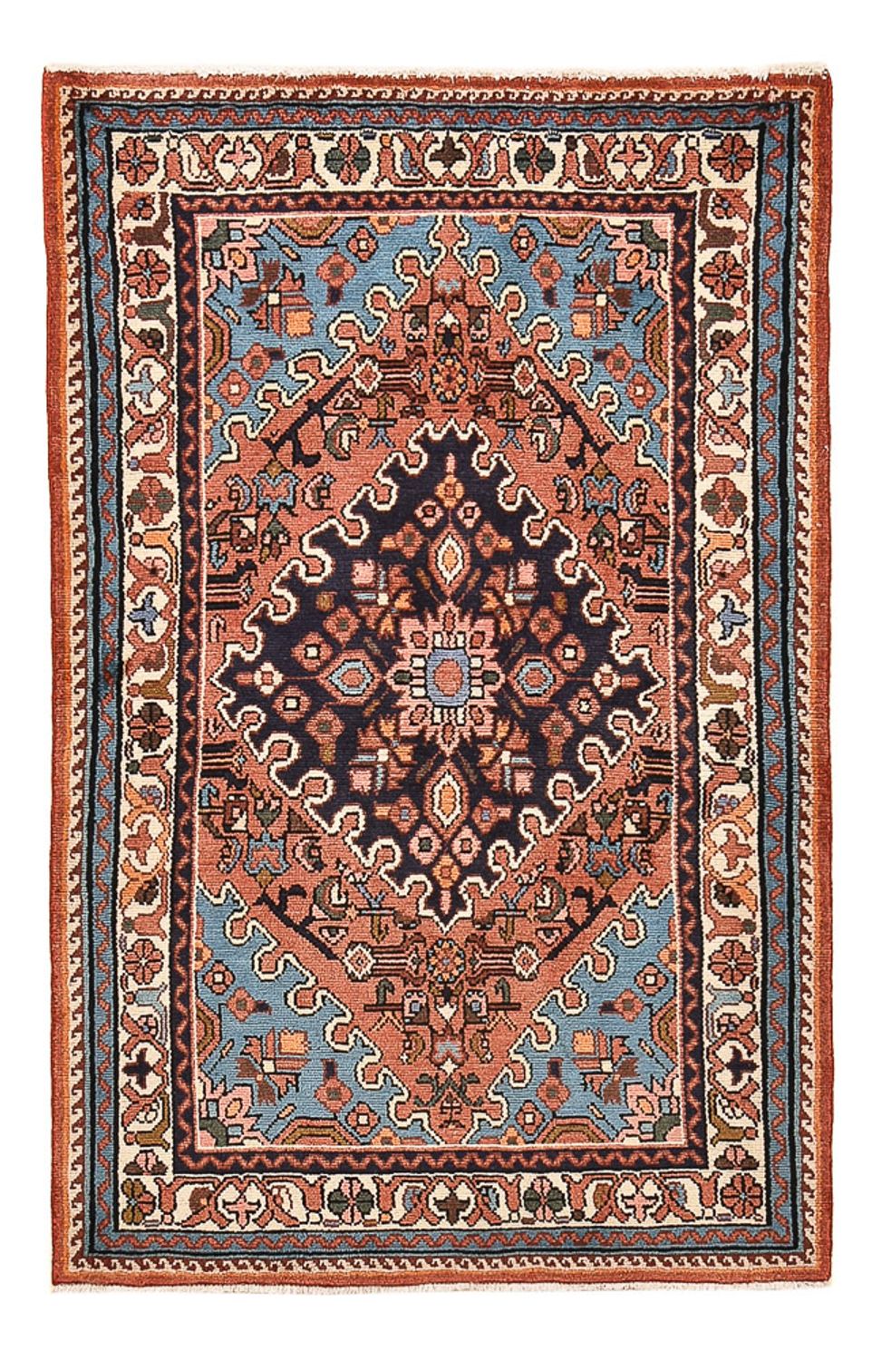 Alfombra persa - Nómada - 154 x 98 cm - multicolor