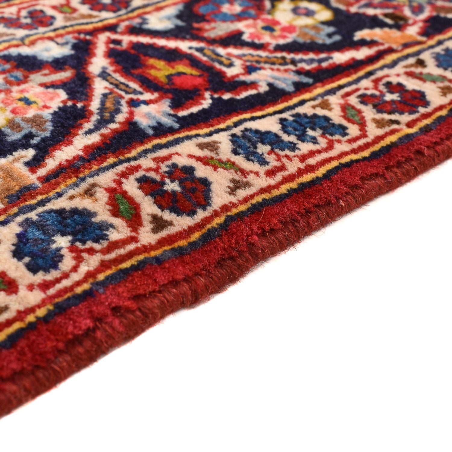 Alfombra persa - Keshan - 155 x 105 cm - rojo