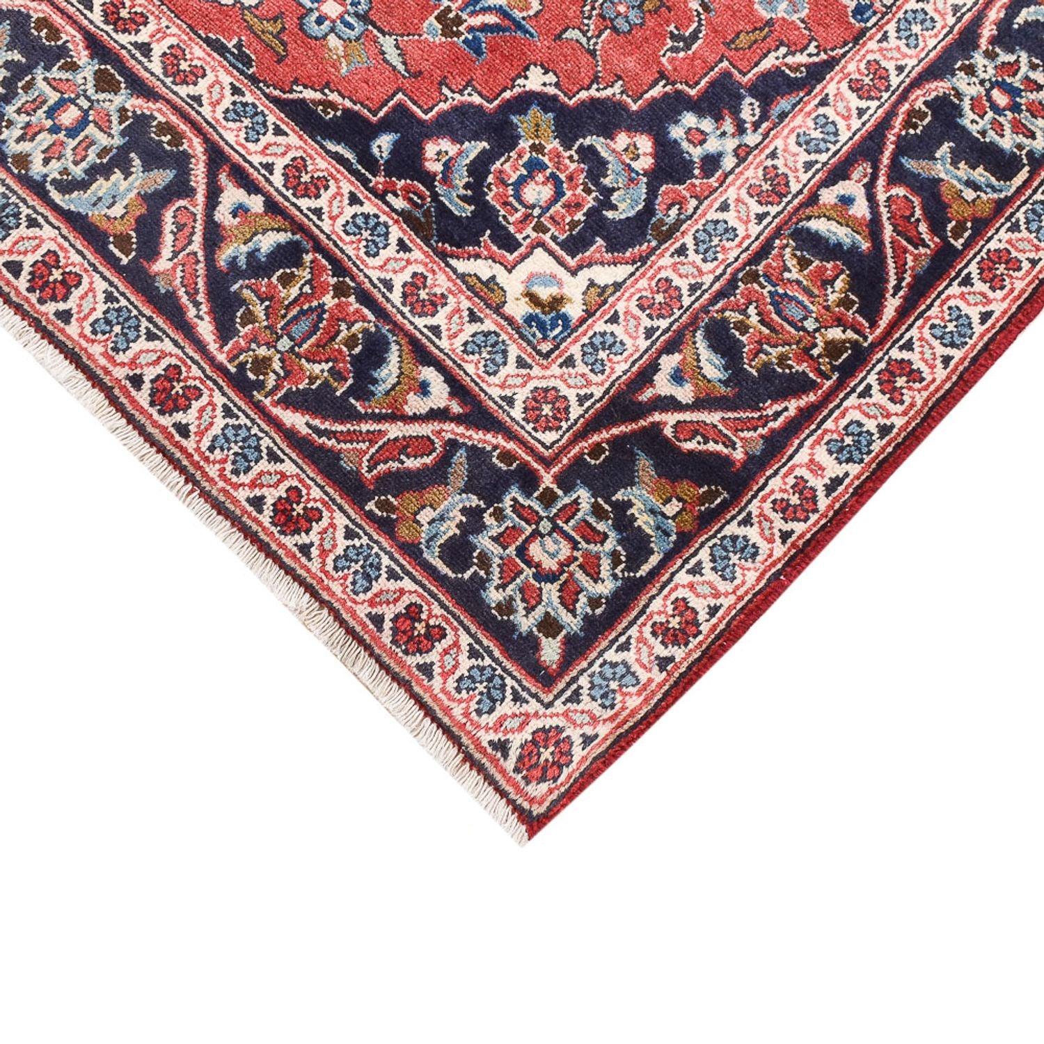 Alfombra persa - Keshan - 147 x 107 cm - rojo
