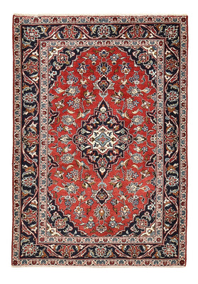 Alfombra persa - Keshan - 144 x 96 cm - rojo