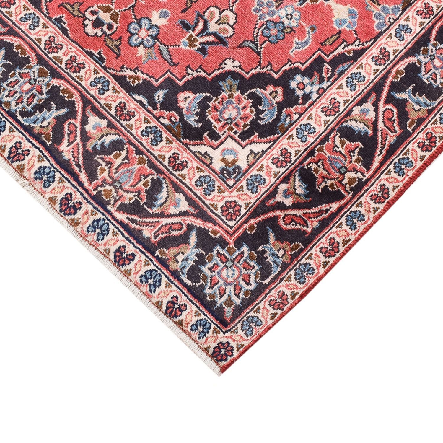 Alfombra persa - Keshan - 150 x 95 cm - rojo