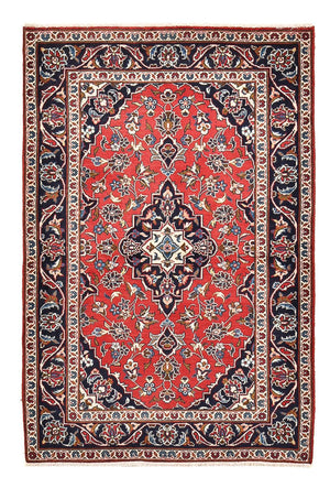 Alfombra persa - Keshan - 152 x 100 cm - rojo