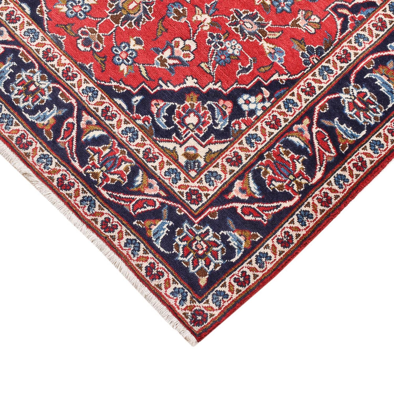 Alfombra persa - Keshan - 152 x 100 cm - rojo