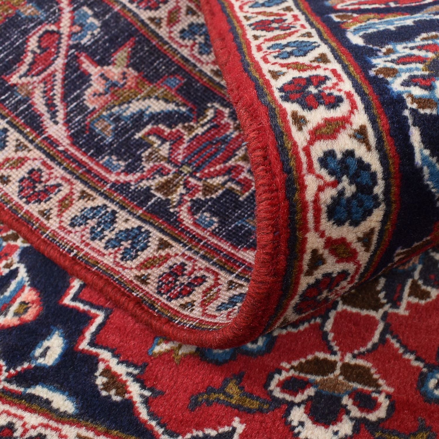 Alfombra persa - Keshan - 152 x 100 cm - rojo