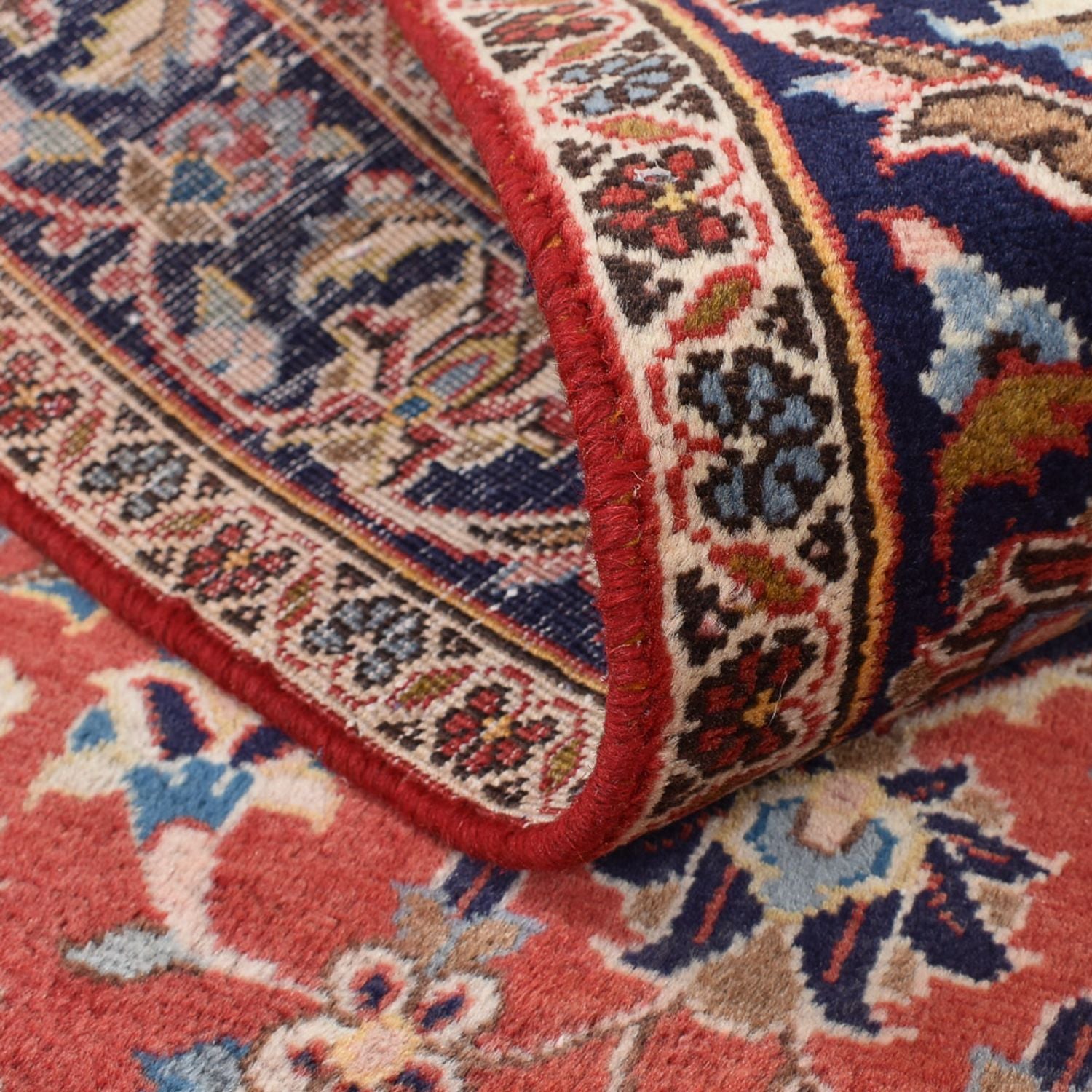 Alfombra persa - Keshan - 147 x 98 cm - rojo