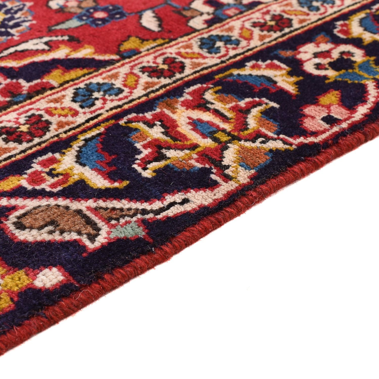 Alfombra persa - Keshan - 155 x 89 cm - rojo
