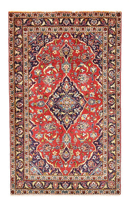 Alfombra persa - Keshan - 161 x 97 cm - rojo