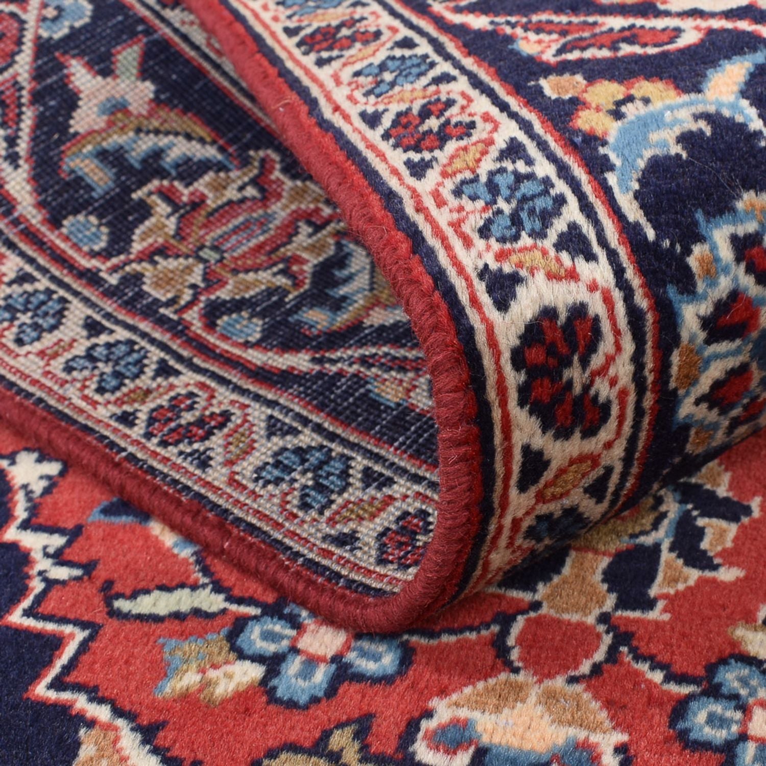 Alfombra persa - Keshan - 150 x 98 cm - rojo