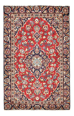 Alfombra persa - Keshan - 142 x 88 cm - rojo
