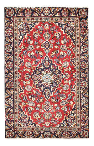 Alfombra persa - Keshan - 142 x 88 cm - rojo