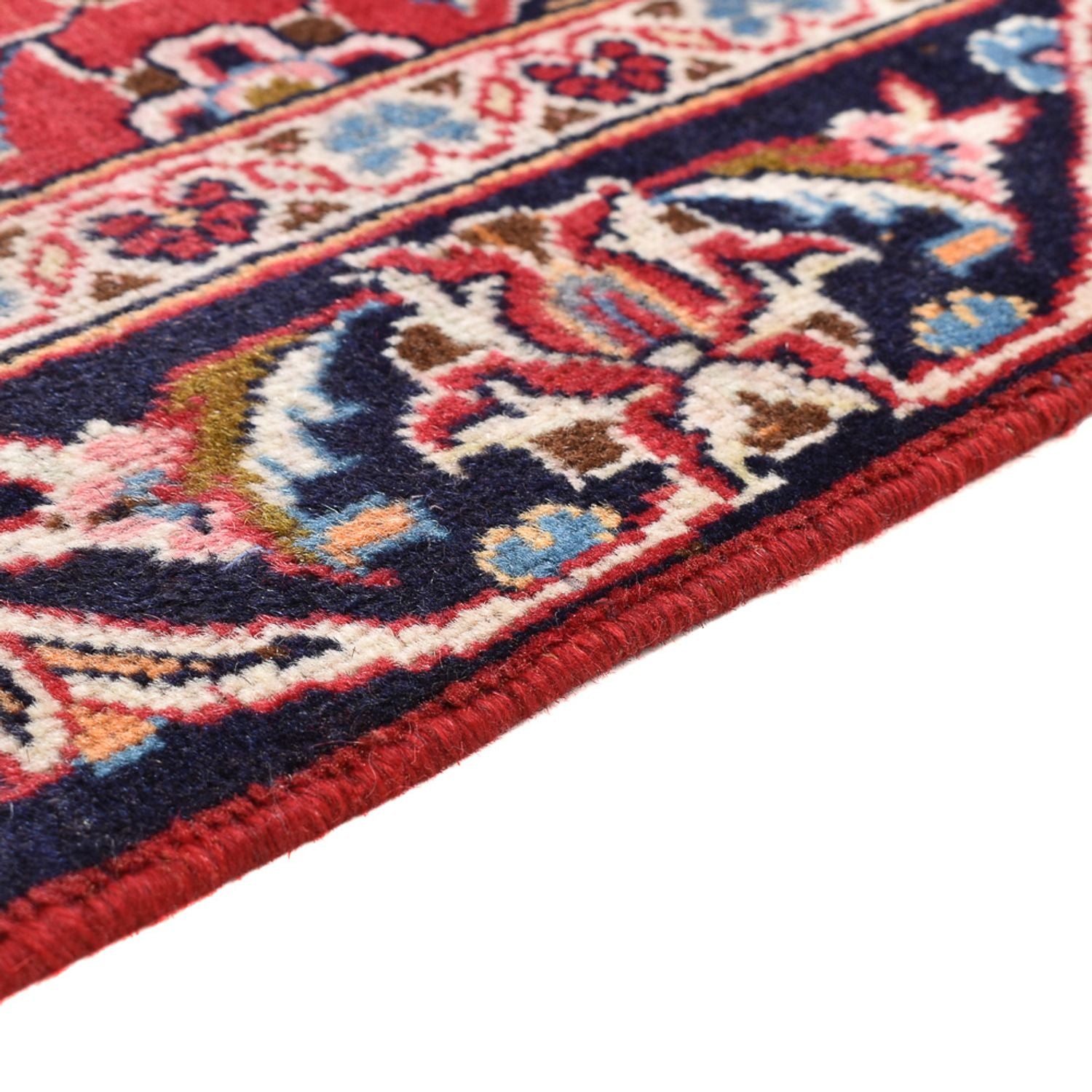 Alfombra persa - Keshan - 142 x 90 cm - rojo