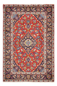 Alfombra persa - Keshan - 150 x 100 cm - rojo